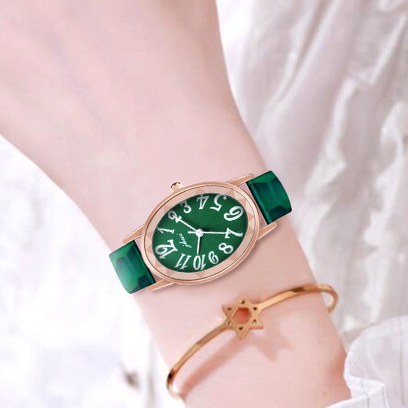 SANGCAKRA COD - Jam Tangan Wanita Fashion Kulit Retro Round Small Women Watches Analog Cewek Dengan Strap Pu Leather Dial Angka Korean Fashion Import - JW52