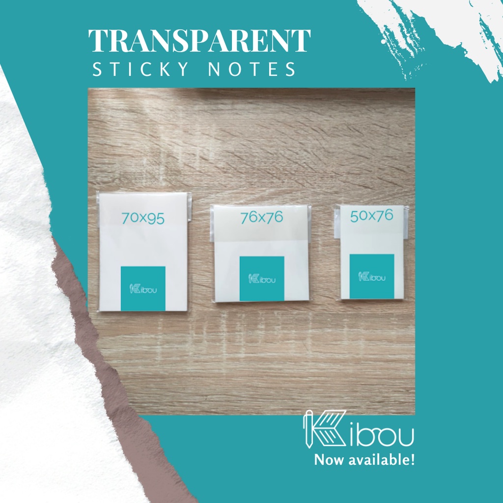 

[READY] Kertas Stiker/Post-it/Sticky Notes Transparan