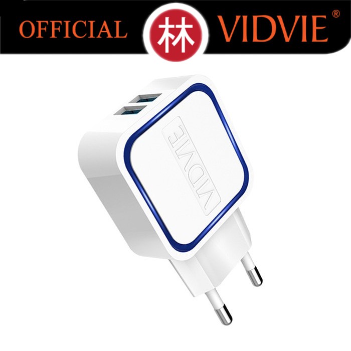 Vidvie PLE202 S Dual USB Charger 2.1A Charger Only