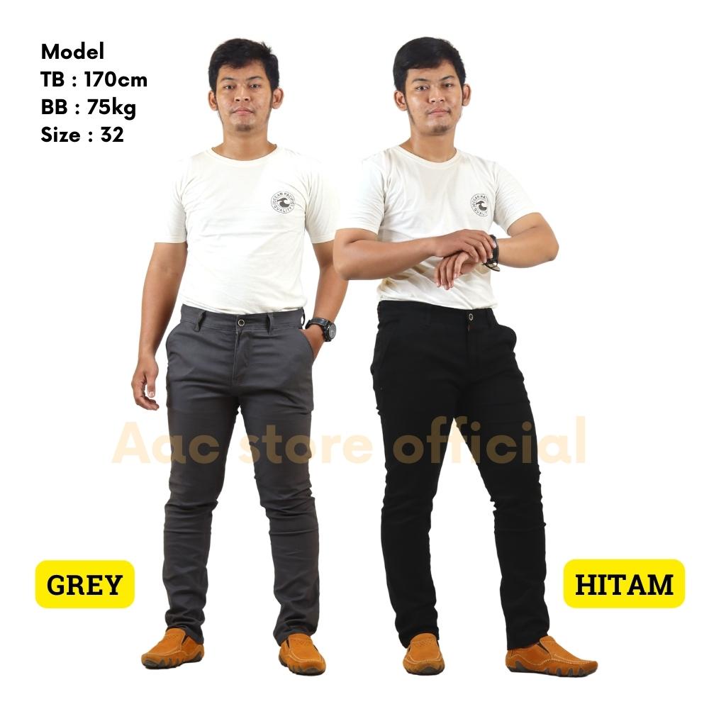 CELANA CHINO PANJANG PRIA SLIM FIT MC HUGO ORIGINAL