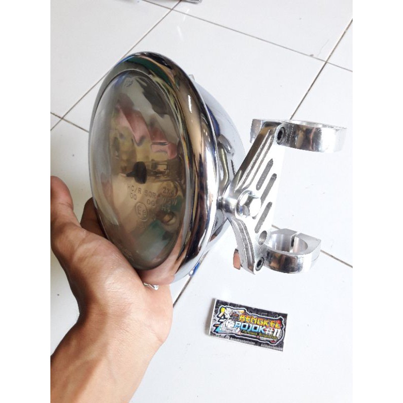 lampu pesek lampu depan set pangkon cnc. lampu pesek cb gl mp tiger jopstail