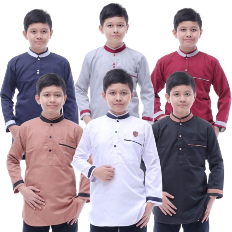 Baju koko kurta anak lengan panjang/koko anak remaja