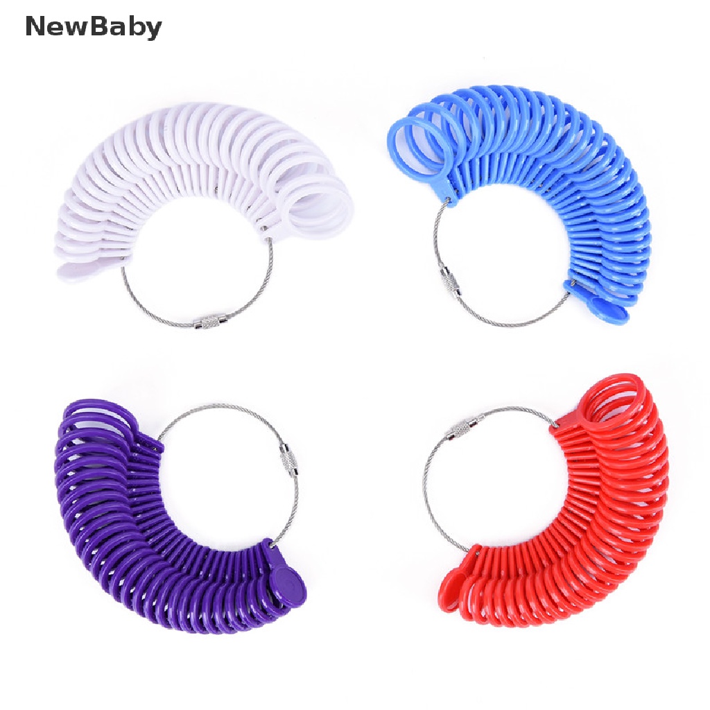 NewBaby Measure Finger Sizer Ring Gauge All UK Sizes A-Z US Sizes 0-13 Plastic Stamped ID