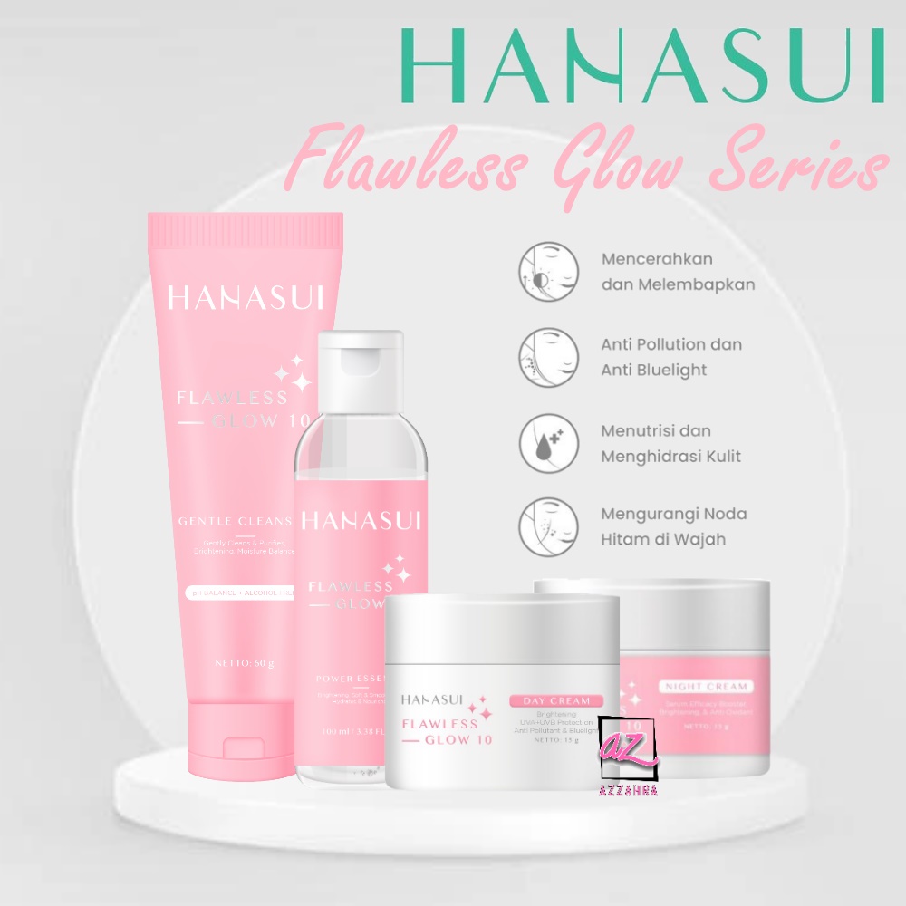Hanasui Flawless Glow Series I Mencerahkan dan Melembabkan Kulit