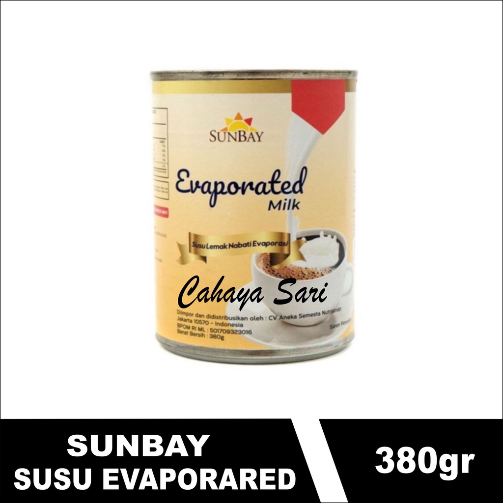 

SUNBAY EVAPORATED MILK / SUSU EVAPORASI 380GR