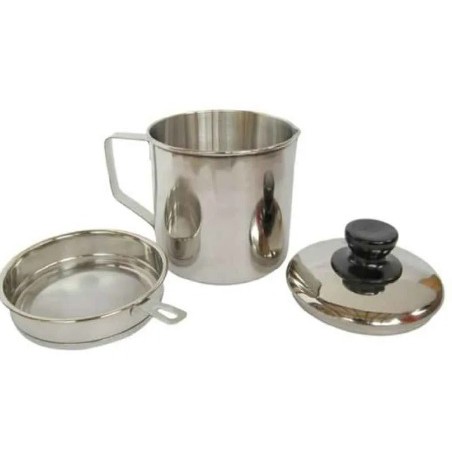 Wadah Saringan Minyak Goreng Anti Karat Premium | Stainless Steel Kitchen Oil Pot stainless