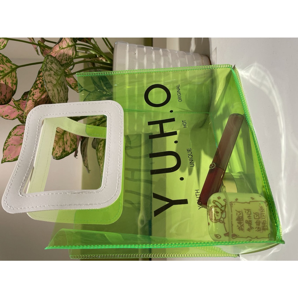 YUHO Diffuser humidifier mobil portable essential oil reed hampers safe care aromatheraphy pembersih udara Pelembab minyak esensial aromaterapi parfum pengharum uap ruangan air purifier penyejuk infuser minimisk-PLASTIK HIJAU