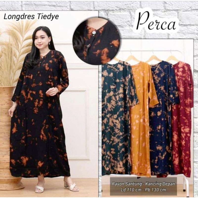 Daster Gamis Serat Bambu Tie dye Longdress ld 110cm gudang Daster Depok Grosir Pekalongan Bali