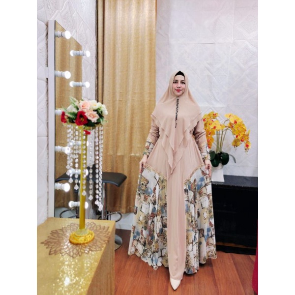 gamis syar'i ORI brand Nisa syar'i