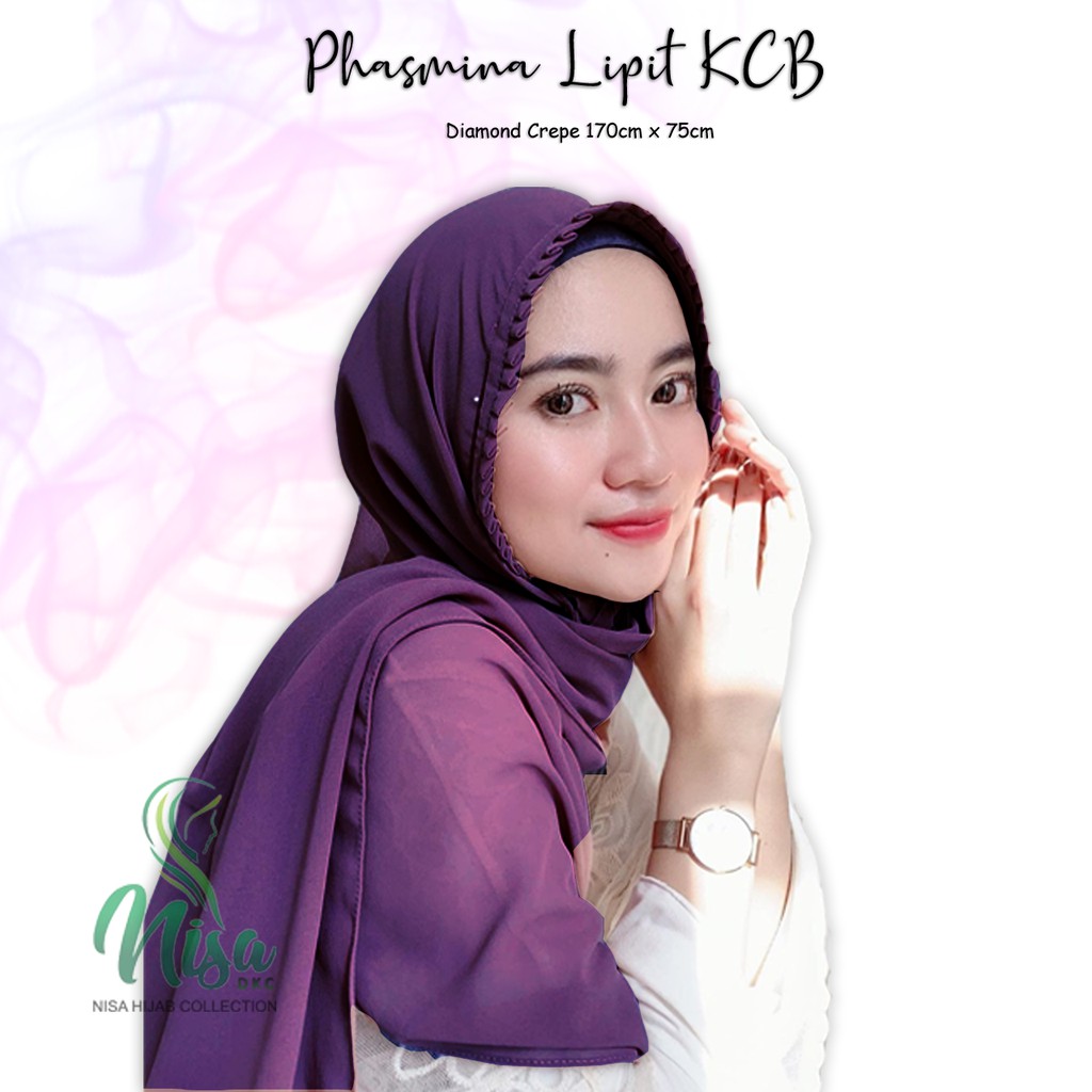 Phasmina Tali Lipit KCB Pashmina Kriwil Diamond Nisadkc