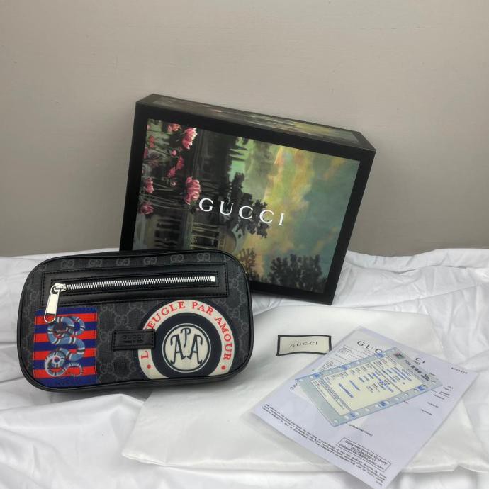 Gucci Gg Belt Belt / Bumbag Gucci Import / Tas Import Pria / Waist Bag Paprikaolshop321