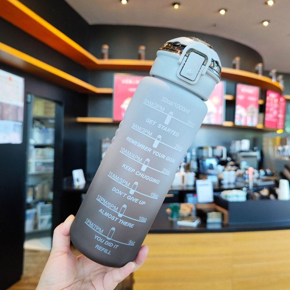 Solighter Botol Air Olahraga Penanda Waktu Perjalanan Water Jugs Kapasitas Tinggi