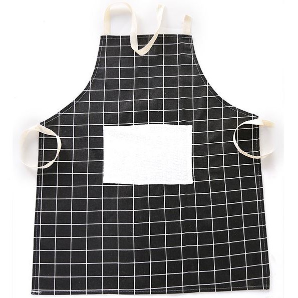 TSC - Celemek Masak Celemek Kain Katun Apron Masak Korea Home Apron Hl0005