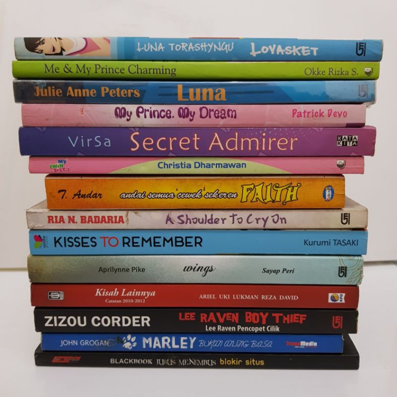 Obral Buku Novel Bekas Preloved Teenlit Murah