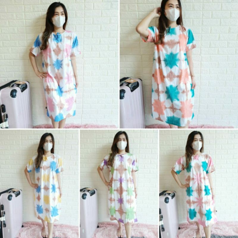 DRESS TIE DYE LOLLIE  & GREYSIA/ DRESS WANITA