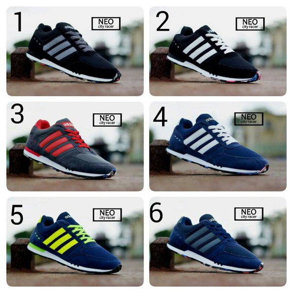 Baru Sepatu Adidas Neo City Racer Murah - Lem Kuat Tidak Mudah Copot - Harga Terjangkau -Shoepice