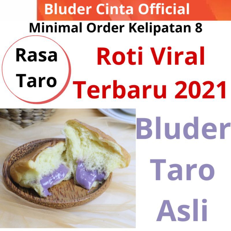 Rasa TARO Roti Bluder Cinta Oleh oleh Khas Madiun Asli Halal Ole oleh Khas PIRT Camilan Bakery Jadul