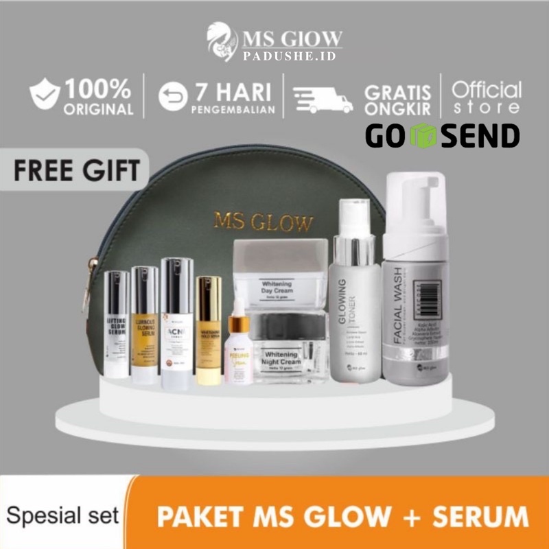 MS GLOW Paket   Wajah Original Ms Glow Paket Kecantikan | Ms Glow paket Wajah Original BPOM / Ms Glo