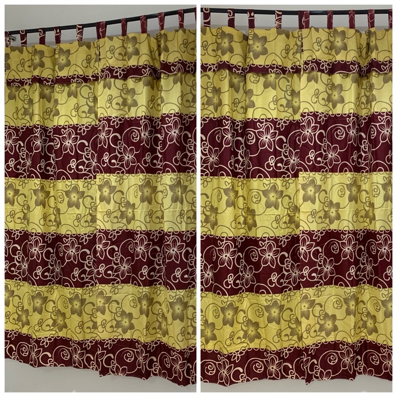 [ PINTU DAN JENDELA ] GORDEN TALI + PONI MOTIF SULTAN FLORAL MAROON