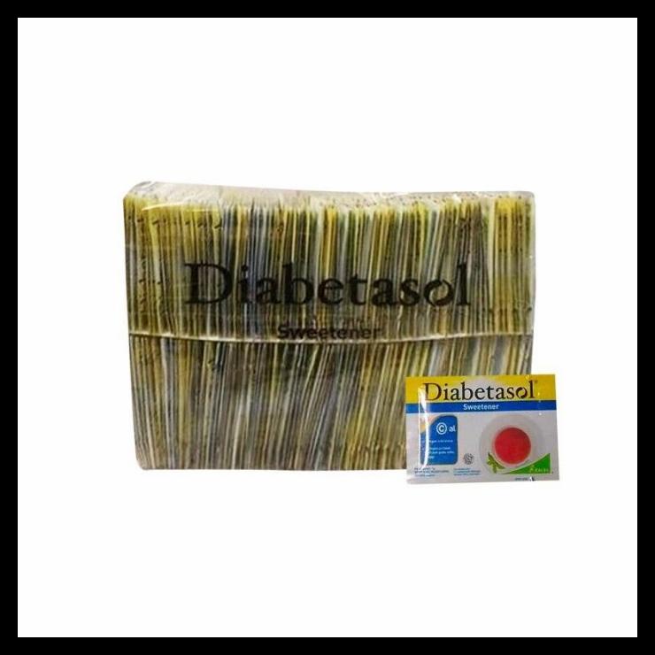 

TERBARUU!! Sweetener Diabetasol Sachet 200 Gula original (nol kalori) 1 pack SALE