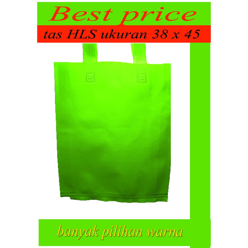 

tas spondbond / tas souvenir / tas goodiebag / paperbag / tas promosi / sablon (38 x 45)
