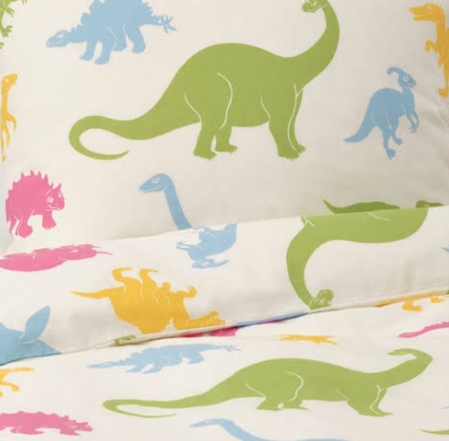Ikea Jattelik Sarung Quilt Dan Sarung Bantal Anak Dinosaurus