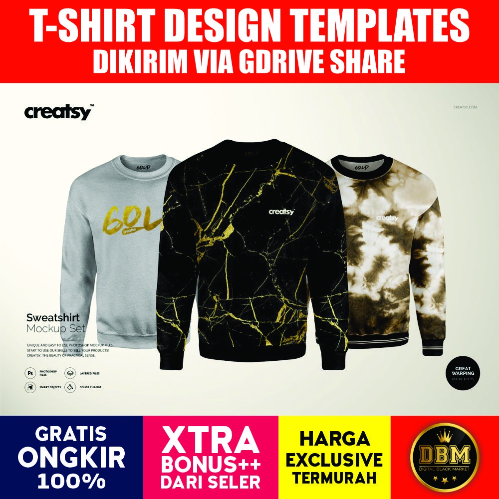 Sweatshirt Mockup Set - Photoshop