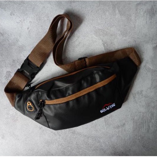 Tas selempang anti air pria waistbag waterproof official elvis aziz
