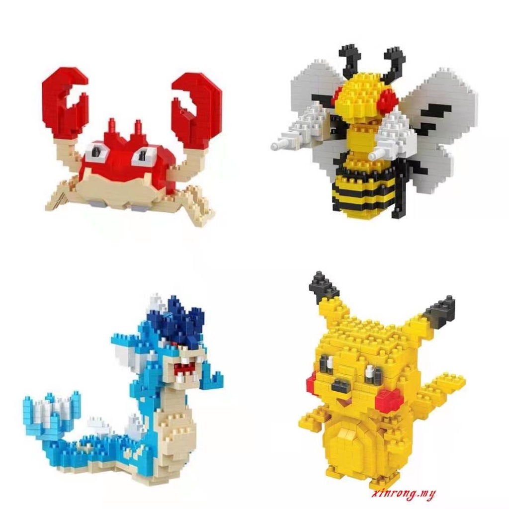 Mainan Lego Blok Nano Diamond Seri Pokemon Pikachu 28 Desain Untuk Anak