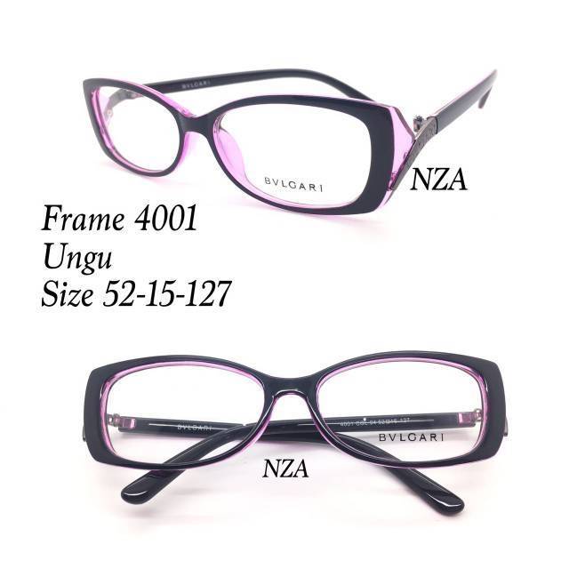 Frame Kacamata Wanita, Kaca mata Anti Radiasi, Kacamata Minus, Kaca mata New 4001, Kacamata Fashion