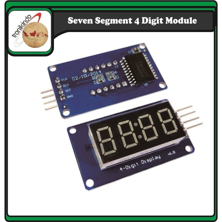 Seven Segment 4 Digit 7 Segment TM1637 Modul Arduino | Shopee Indonesia