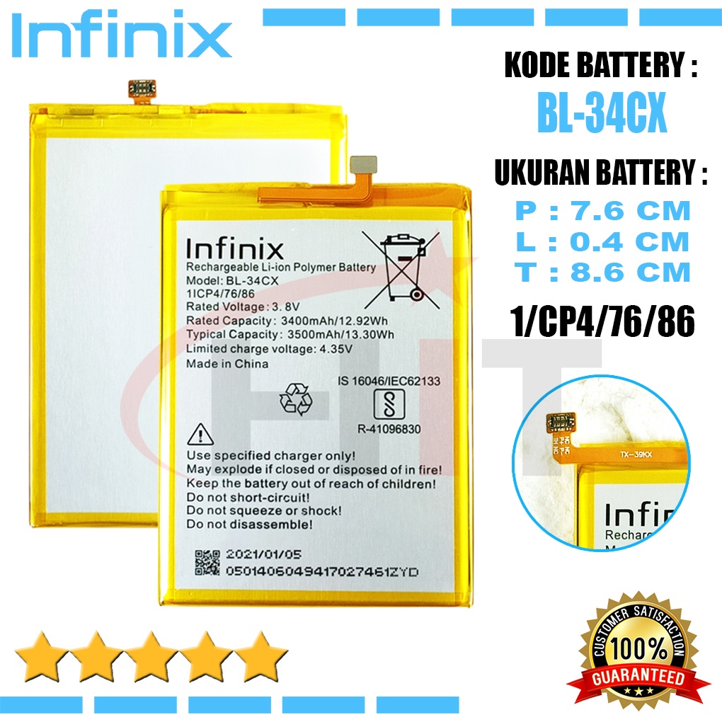 Baterai Battery Original Infinix BL-34CX Smart 3 Plus X627B