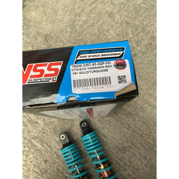 SHOCK YSS HYBRID EVO NMAX TOSCA GOLD SERIES RACING ORIGINAL ORI