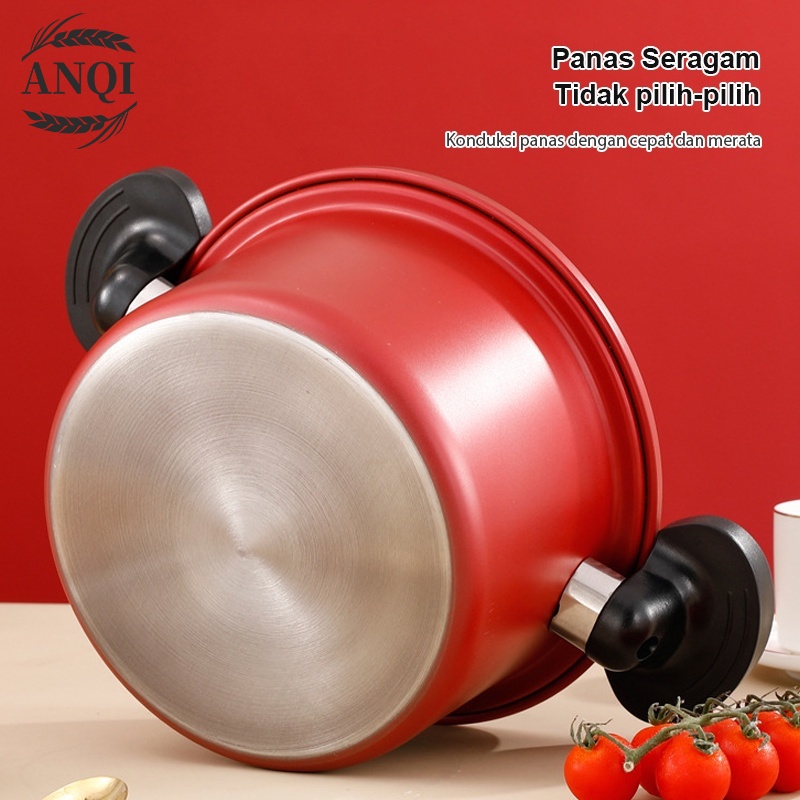 ANQI 1888 Panci Presto Teflon Totipotent Micro Pressure Cooker Pot 3.5L Anti Lengket VS-1805