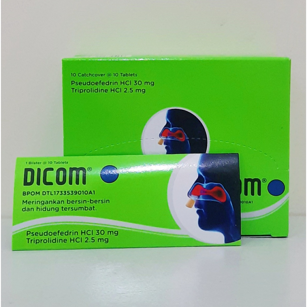 DICOM TABLET PER STRIP OBAT FLU PILEK HIDUNG TERSUMBAT BERSIN BERSIN
