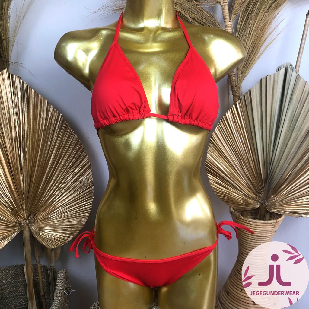 JEGEG UNDERWEAR Yellow Triangle Bikini