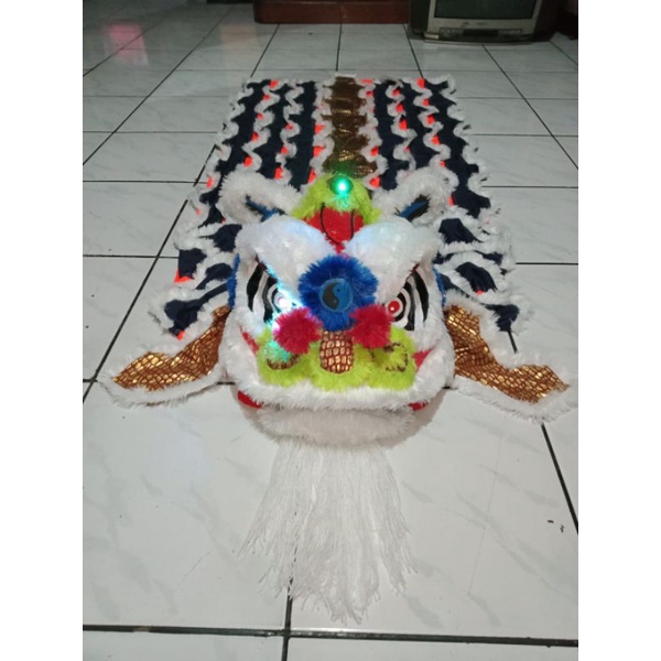 Barongsai anak/Barongsai mainan super warna putih untuk anak 5-12 tahun