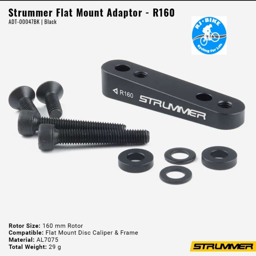 ADAPTOR FLAT MOUNT 160 MM REAR STRUMMER BELAKANG