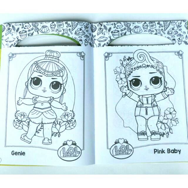 Buku Mewarnai Jumbo 30x20cm Karakter Anak Cewe Frozen Pony HK dll