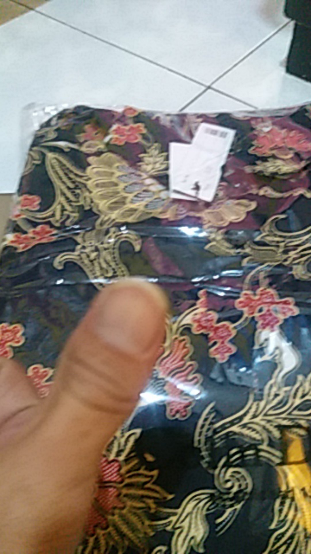 Kemeja Batik Lengan Panjang Asli Merk Colin Dion Slimfit