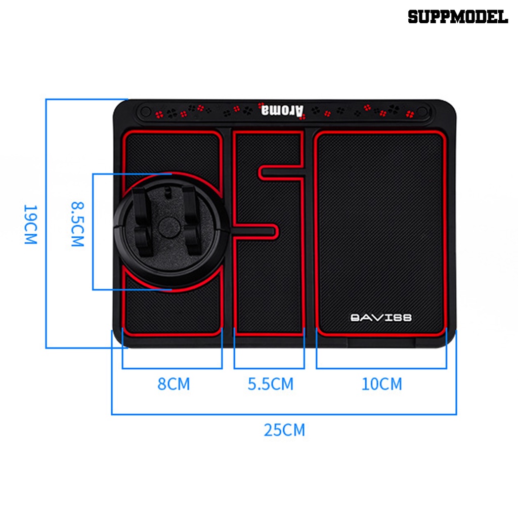 Sdl 4in1 Pad / Bantalan Holder Ponsel Bahan PVC Anti slip Serbaguna Tahan Lama Untuk Mobil