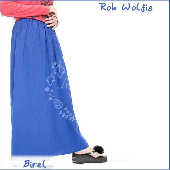 Muslim Fashion Rok wolfis / rok panjang premium / murah wanita /
