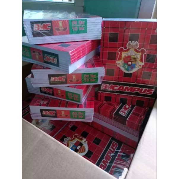 

1 PACK( ISI 10 BUKU )BUKU TULIS BMCAMPUS 36 LEMBAR