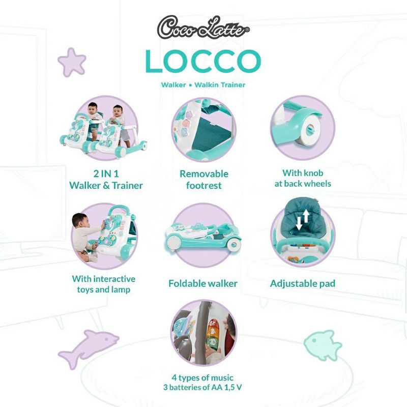 Cocolatte Walker Locco/Baby walker