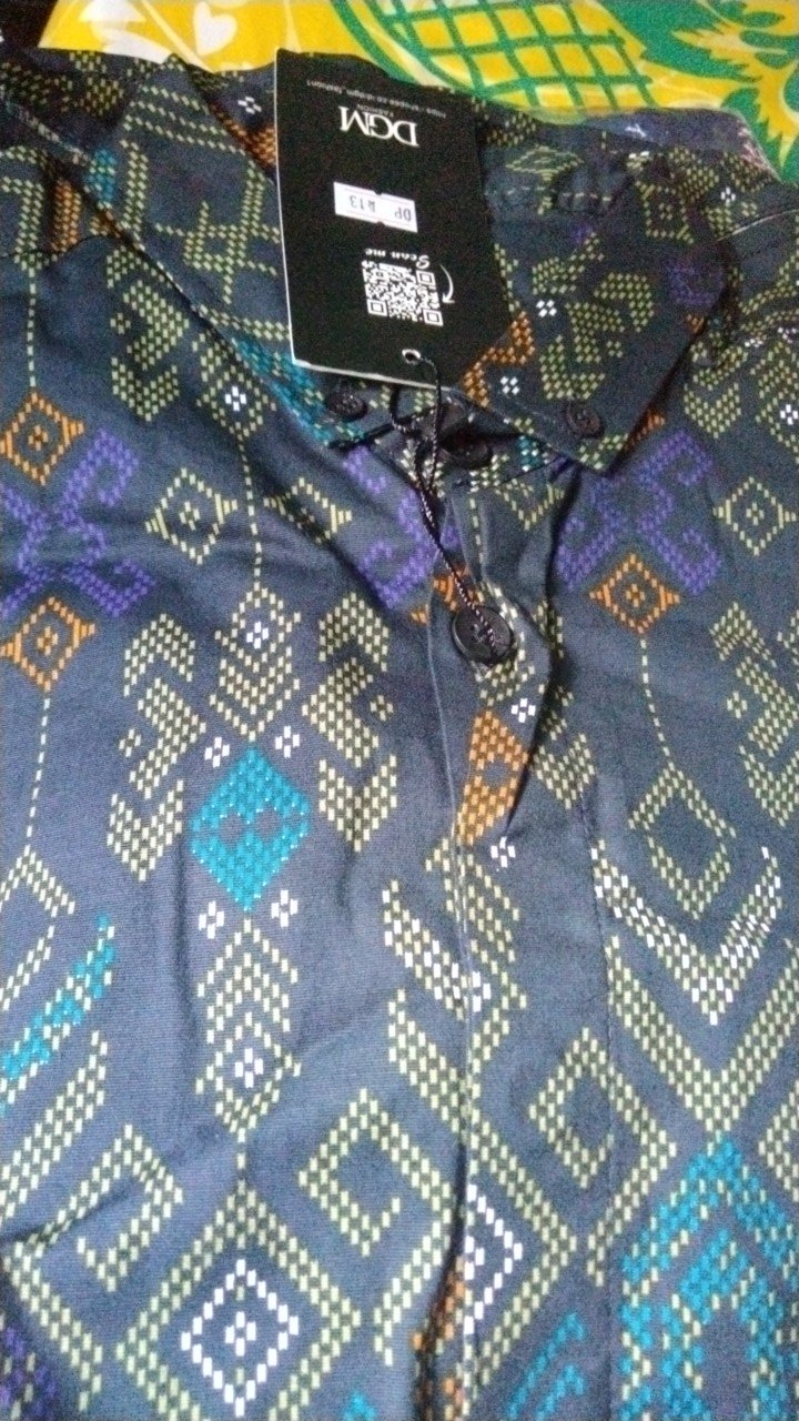 Dgm Fashion New Arrival Distro Batik Pria Bordir Sogan Batikaf Notoarto Batik Ipnu-ippnu Hem Pria