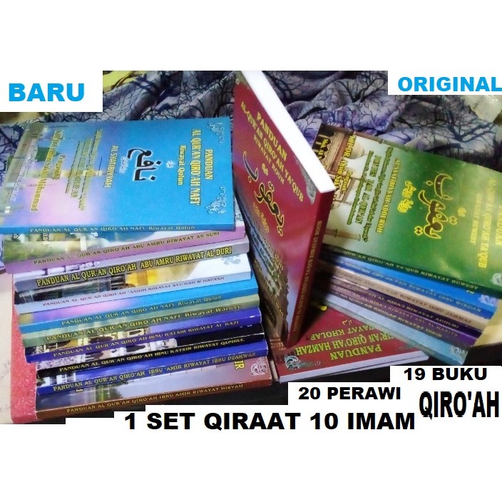 LENGKAP QIRAAT ASYRAH 10 IMAM QIROAH // QIROAT SYATIBI DAN JAZARI LENGKAP 20 PERIWAYAT // 19 BUKU