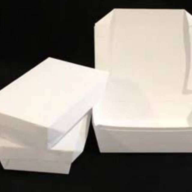 Paper lunch box M/rice box/noddle box/snack box isi 25bj