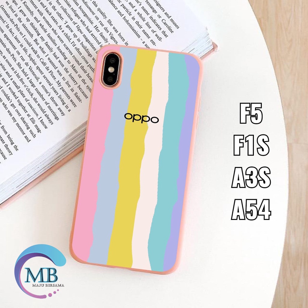 SS046 CASE RAINBOW OPPO A1K A3S A37 A57 A39 A59 F1S F5 YOUTH F7 F9 A5S A11K A12 A7 MB3754