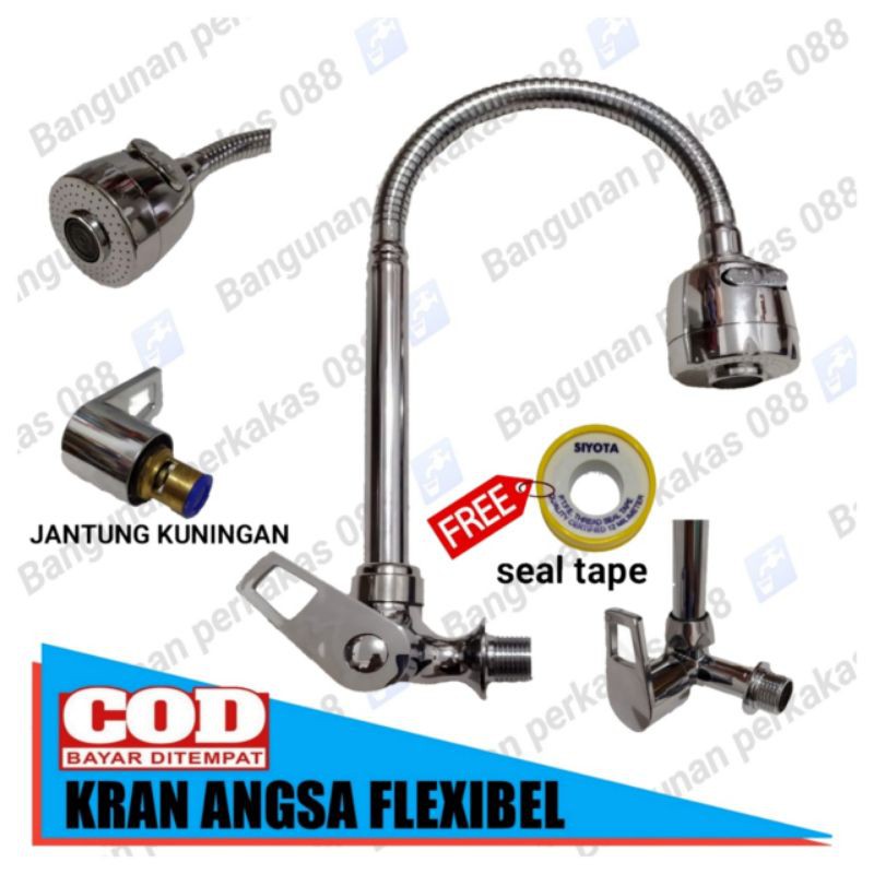 Kran Angsa Flexibel / Kran Air wastafel Cuci Piring / Kran Angsa / Kran Air