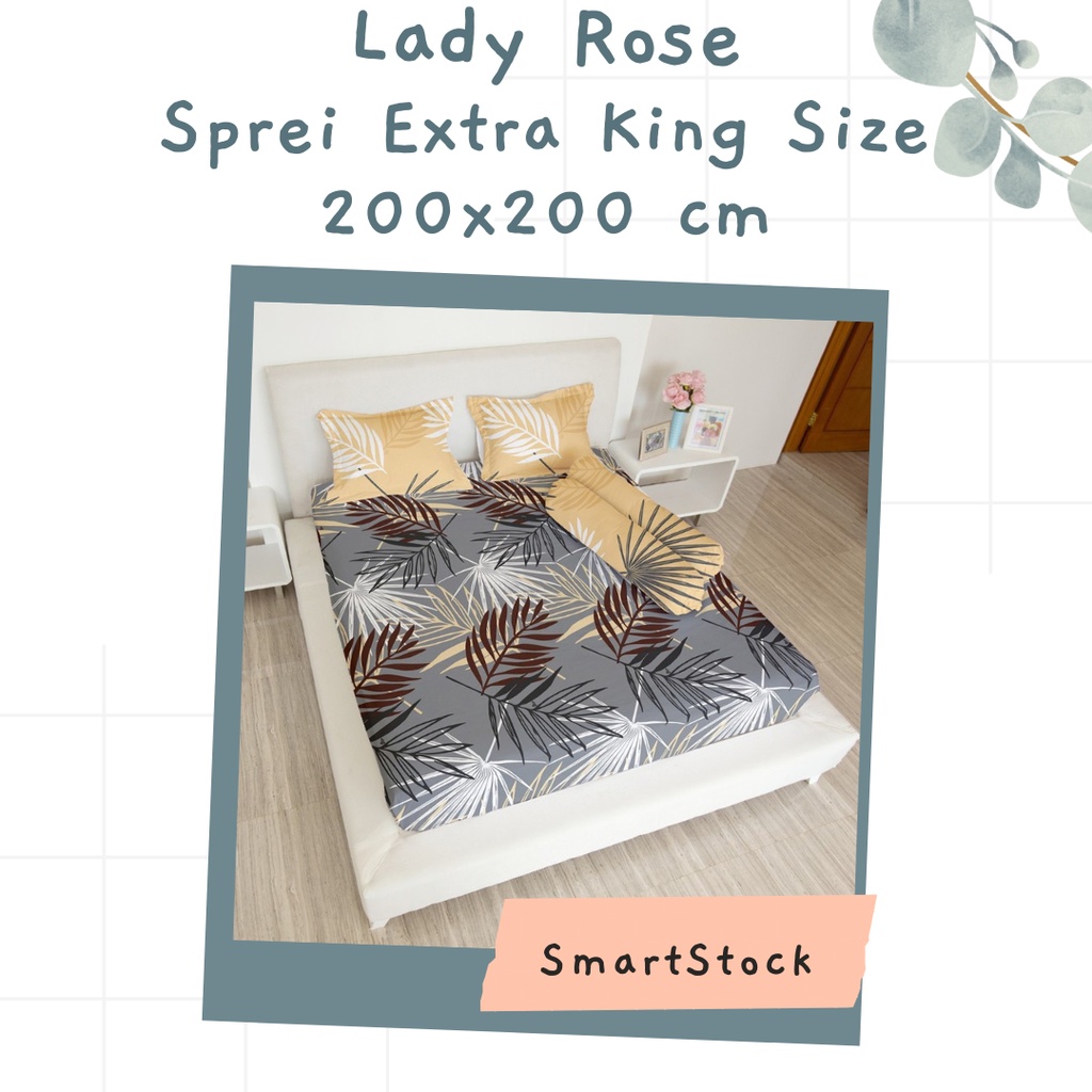 Ss Sprei 200 Lady Rose 200x200 Extra King Super Mix Motif PART A